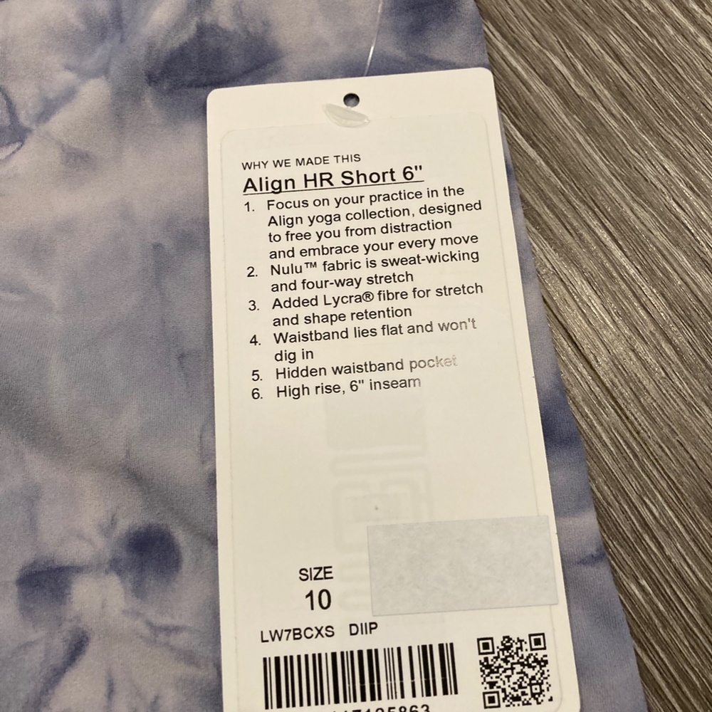 NWT Lululemon Align HR Short 6" - Picture 6 of 9